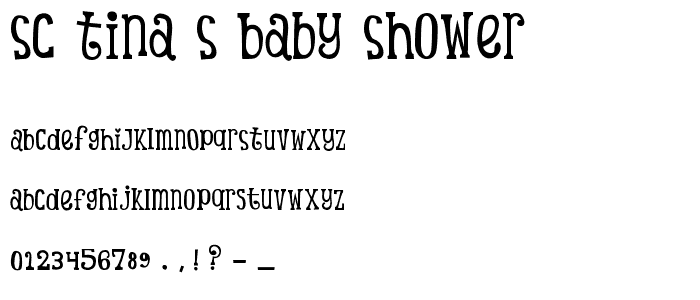 SC Tina_s Baby Shower font
